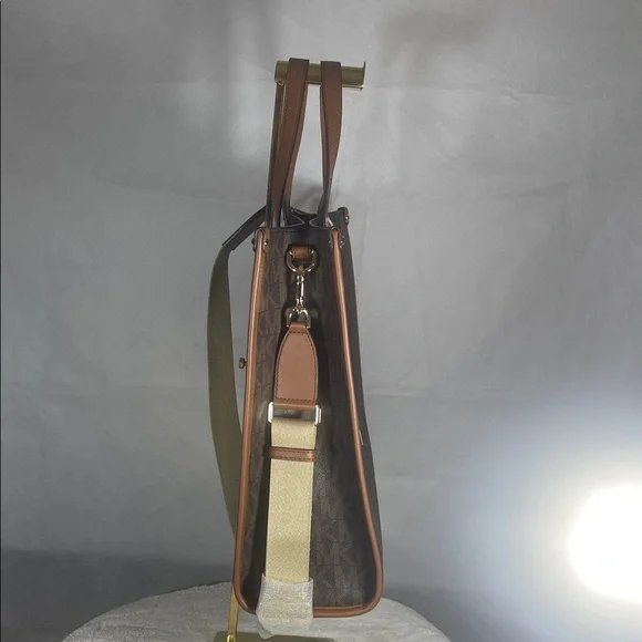 Michael Kors Dark Brown Monogram Briefcase - Picture 5 of 15